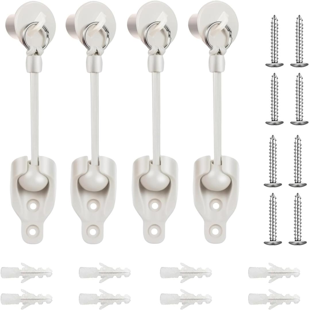 Coolaroo Replacement Part Roller Shade Hardware Bungee Kit and End Cap Tie Downs for Coolaroo Outdoor Roller Shade (2, Sand)