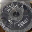 Fitvids Olympic 2-Inch Cast Iron Plate Weight Plate for Strength Training and Weightlifting, Two Hole Style, 25LB Pair