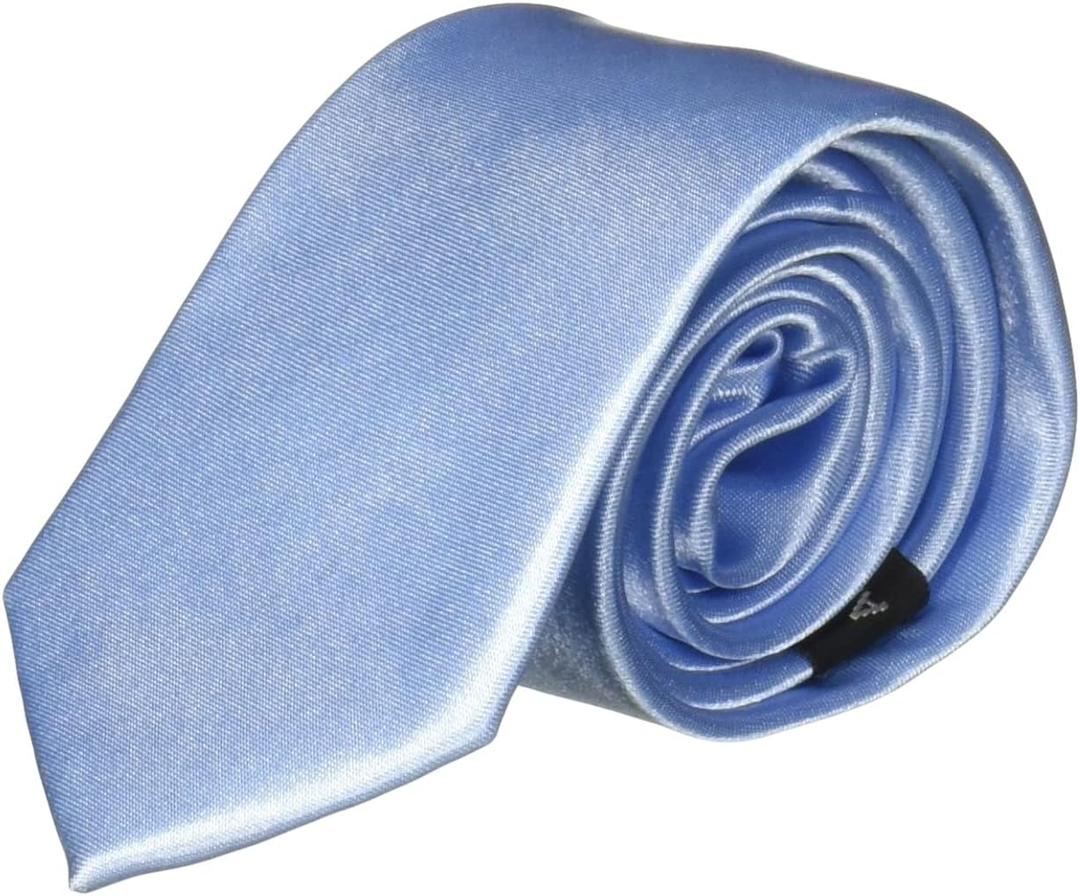 American Exchange Big Boys' Solid Tie (50 Inch, Light Blue)