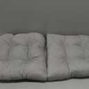 Arlee Non-Skid Memory Foam Chair Pads, 2 Count (Pack of 1), Alloy Gray