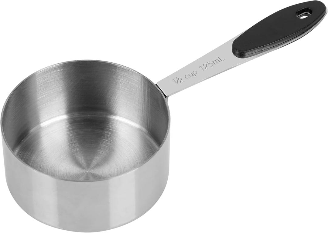 1/2 Cup Magnetic Grips Stainless Steel Measuring Cup -1PC