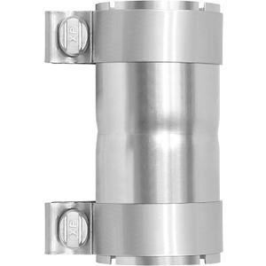 2 to 2 inch Exhaust Adapter with Clamp Stainless Steel, 2" ID to 2" ID Exhaust Reducer Connector Pipe with Clamp