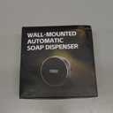 Automatic Soap Dispenser Liquid Bathroom: Wall Mount Rechargeable Touchless Adjustable Auto Smart Electric Plastic Black Soap Dispenser with Clock - Kitchen - Hand Dish Lotion Couple Kids