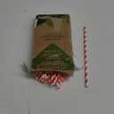 Extra Long Paper Straws 10 Inch - Biodegradable Disposable Long Drinking Straws - Red/White Striped, 100