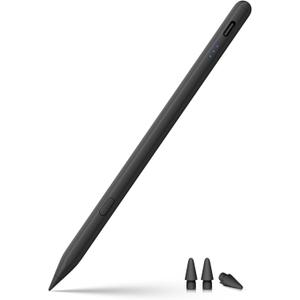 Stylus Pen for ipad 2018-2026, USB-C Fast Charging Pencil, Pixel-Perfect Tilt Sensitivity for iPad 11/10/9/8/7/6/A16, iPad mini 7/6/5, iPad Air M4/3/2 11"/13"/5/4/3, iPad Pro M5/4 13"/12.9/11 Black