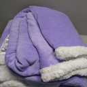 RALYSUN Electric Heated Blanket Full Size 72"x84"  DualSided with Microplush & Sherpa Fabric, 4 Heat Settings & 10 Hours Auto Off, Machine Washable  Pale Purple