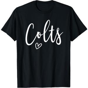 Colts High School Colts Sports Team Women's Colts T-Shirt (Blue, M)