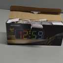 Peakeep Small Digital Alarm Clock Plug in for Kids Bedroom Bedside Nightstand, 8 RGB Colors Large Display Dimmable 6 Brightness, Corded Electric Battery Backup (White - RGB) (White With Colorful)