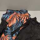 LALAGEN Womens Plus Size Swimsuits 2025 Modest Rash Guard Capris Tankini Bathing Suits Two Piece Bathing Suit Swimwear (4X-Large, Orange Leaves)