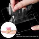 Mauproy 2x2x2 Inches Clear Favor Boxes, 100 Pack Small Plastic Gift Boxes with Ribbons for Macaroons Treats Candies Wedding Baby Shower Birthday Mother's Day Party Favors