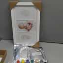 KeaBabies Baby Hand and Footprint Kit - Clay Handprint Keepsake Frame, Newborn Nursery Picture Frame, Personalized New Mom Gifts for Baby First Christmas Shower (Alpine White) (Duo Frame, 13" x 7.8")