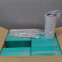 16 Pack Sublimation Tumblers Edge Blanks Skinny Straight Bulk 20 oz, Stainless Steel Double Wall Insulated Tumbler with Straw & Lids for Heat Transfer, White