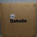 Babelio 31.5-55" No Bottom Bar Baby Gate Extra Wide, 2-in-1 Auto Close Dog Gate for The House, Stairs and Doorways, with Large Walk Thru Door, Black