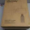 Modern 3-Way Dimmable Touch Control with USB A+C Ceramic Lamps Set of 2 Table Lamp for Living Room Bedroom Farmhouse Nightstand Bedside Brown