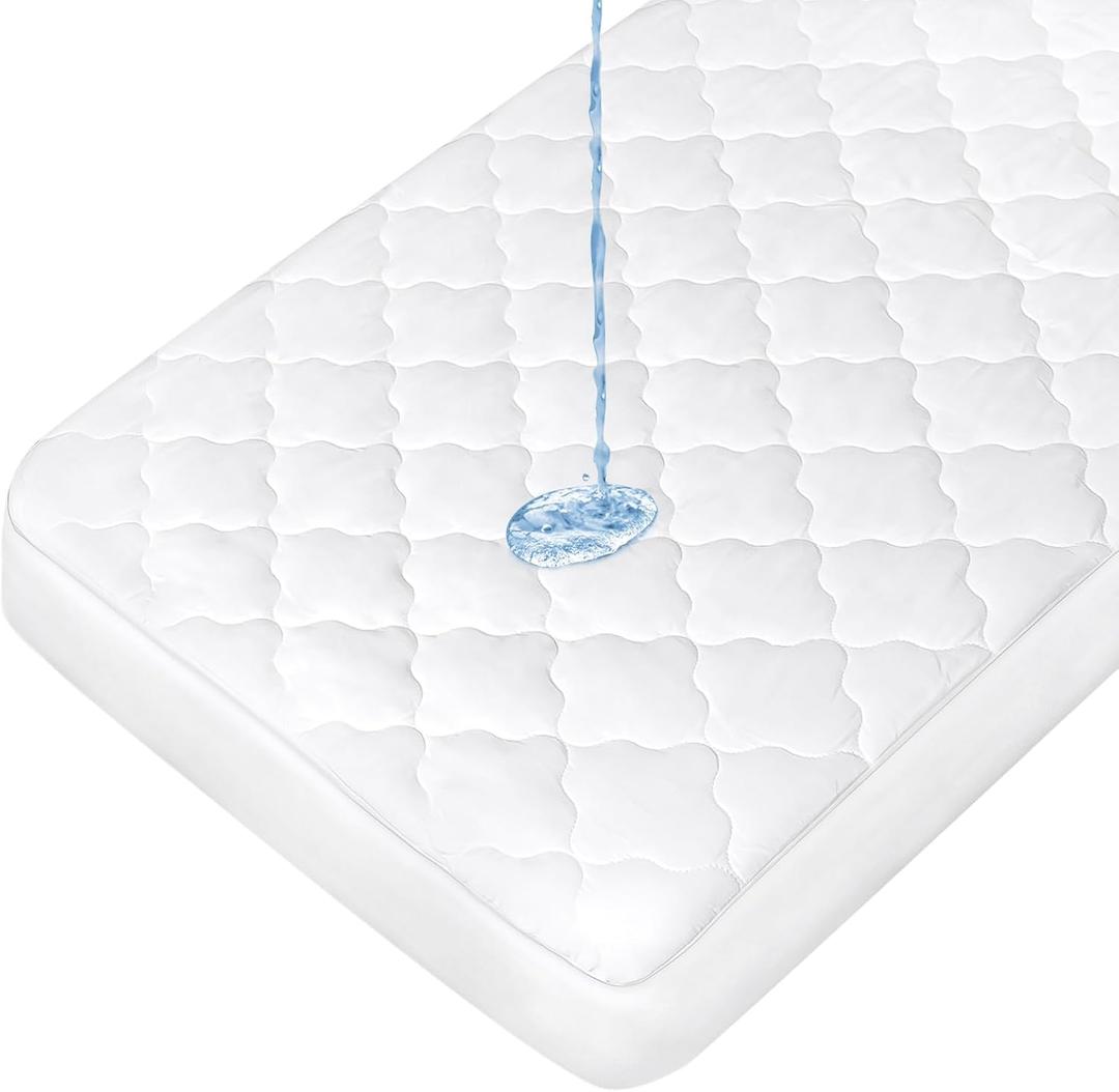 Pack and Play Mattress Pad | Compatible with Baby Trend Nursery Suite EZ-Fold Playard Mattress Sheets Cover Protector Waterproof Soft Quilted