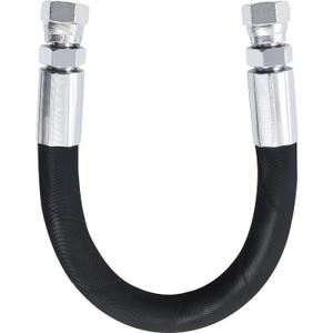 12 inch Hydraulic Hose Assembly, with 3/8" JIC 37 Female Swivel Fittings (2 Ends),SAE 100R2AT 2 Wire Braid, 4785 PSI, -40F to +250F