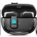 Ljusmicker for Bose Ultra Open Earbuds Case Cover 2024 with Cleaner Kit,Military Hard Cover with Lock for Bose Open Ear Earbuds Charging Case Accessories with Keychain for Men Women-Black