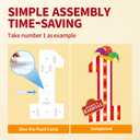 imprsv Carnival Decorations Circus Theme Party Decorations3ft Large Marquee Numbers for 1st Birthday Party Decor (Number 1)