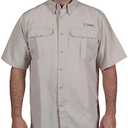HABIT Men’s Fourche Mountain Short Sleeve River Guide Fishing Shirt - UPF 40+ UV Protection XXL