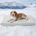 LE SURE Cooling Dog Beds Large Sized Dog, Q-Max>0.5 Cooling Mat with Removable Washable Cover, Breathable Orthopedic Egg Crate Foam Non-Slip Summer Pad for Active/Senior/Long-Haired Pets, 35x22 Inch