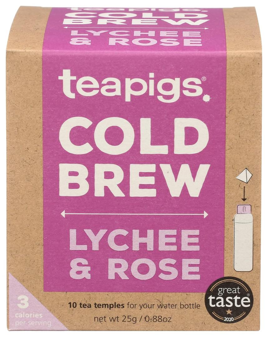 Teapigs Lychee & Rose Cold Brew Tea, 10 CT (EXP 08/06/26)