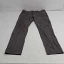 Plaid&Plain Men's Skinny Stretchy Khaki Pants Colored Pants Slim Fit Slacks Tapered Trousers (33W x 34L, Grey)
