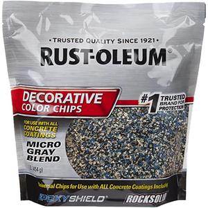 Rust-Oleum 358192 Decorative Color Chips, Micro Gray Blend, 1 lb
