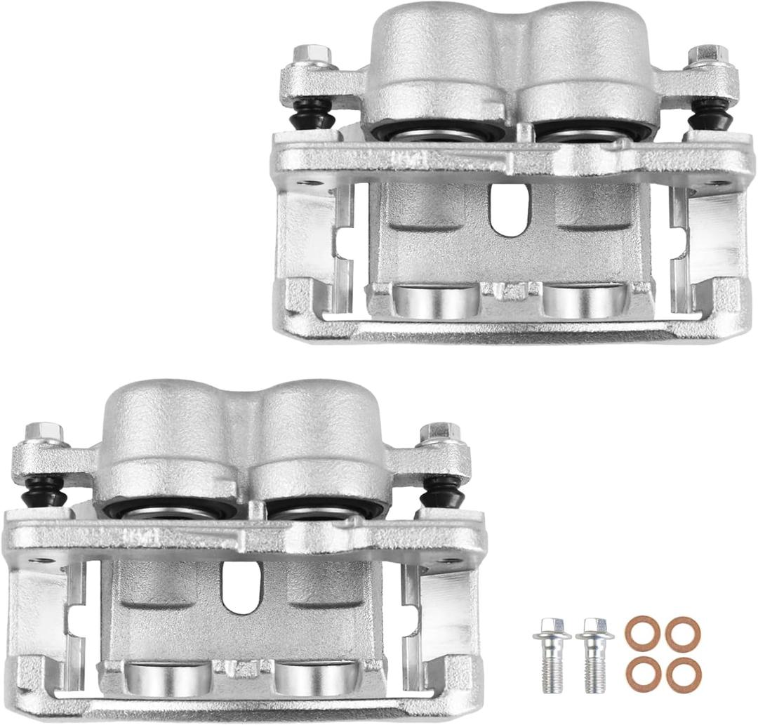 Front Disc Brake caliper Compatible with Select Chevrolet, GMC, Cadillac - Silverado 1500, Tahoe, Suburban, Express 1500, Sierra 1500, Yukon, Escalade, with 4 Wheel Disc Only fit Front Side