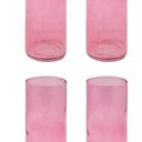 Karma, Catalina Tall Skinny Cooler Raspberry, Housewarming Gift, Set Of 4