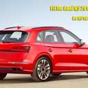 Window Visors Rain Guards Compatible with Audi Q5 2018-2024 | Wind Deflectors, Sun Shield Visors, Tape-On, Set of 4 (Not for Q5 Sportback)