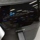 Air Fryer 6.2 QT Large Capacity Oilless Hot Air Fryers Oven 1500W Healthy Cooker with 8 Presets, Digital LCD Touch Screen, Visual Cooking Window, Non-Stick Basket, Included Recipe (Black-M)