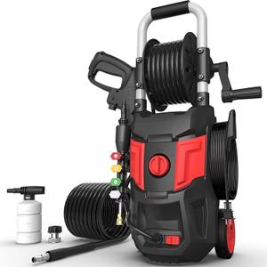 Electric Pressure Washer, 20FT Hose,35FT Power Cord 4 Different Tips Foam Cannon Power Washer