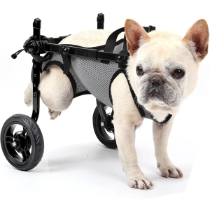 Dog Wheelchair for Back Legs, Light Weight Dog&Cat&Pets Wheelchair Cart with Disabled Hind Legs Walking, Adjustable Doggy Wheelchair Cart with Wheels for Back Legs