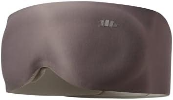 BENEUNDER Sleep Mask for Women Men,3D Contoured Cup Weighted Eye Mask, 100% Light Blockout Blindfold for Flight Nap Travel (Dark Grayish Brown)