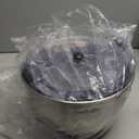 Stainless Steel Salad Spinner, 4.8 Qt Vegetable Washer, BPA-Free Lettuce Dryer with Crank Design, Dishwasher Safe, Non-Slip Base - Transparent Lid