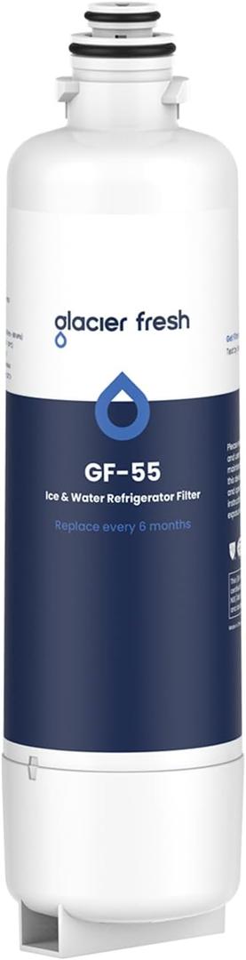 GLACIER FRESH Replacement for Bosch 11025825 Ultra Clarity Pro Refrigerator Water Filter BORPLFTR50, Compatible with KWF 2000, 12028325, 11032531, BORPLFTR50, WFC100MF, B36CT80SNS, B36CL80ENS (1 Pack)