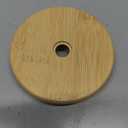 32oz Ribbed Glass Cup with Handle Bamboo Lid and Straw, Glass Tumbler, Iced Coffee Cups Hot/Cold Drinks (Azure Handle)