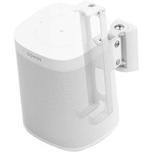 Wall Mounts Brackets-Pair Set(2PCS) for SONOS ONE/SONOS ONE SL/SONOS Play 1 Speaker (Include 2PCS,Swivel and Tilt,Compatible with Both SONOS ONE/ONE SL/SONOS Play 1,White Pair)