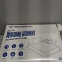 Westinghouse Electric Blanket Twin, Heated Blanket Twin Size with 10 Heating Levels and 1 to 12 Hours Heating Time Settings, Flannel to Sherpa Reversible, Machine Washable (62" x 84", Charcoal)