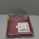 H.VERSAILTEX Blackout Valances for Windows,Kitchen Valance Curtains for Living Room/Bedroom/Bathroom/Basement Privacy Rod Pocket, 4 Panels 52" W x 18,Burgundy