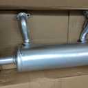 DVPARTS Horizontal Low Mount Muffler 49070-0879 Compatible with Kawasaki 751V 801V 850V 852cc