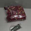 100 Pcs Flowers Long Stem Artificial Rose, 3.2 Inches Silk Rose Head Flowers Fake for Wedding Bridal Bouquet Independence Day Home Floral DIY Centerpieces Party Decoration(Wine Red)