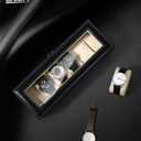Uten Watch Box, 6 Slots Watch Case, Watch Box Organizer Jewelry Storage with Large Glass Lid, Watch Display Case, Watch Box for Men & Women
