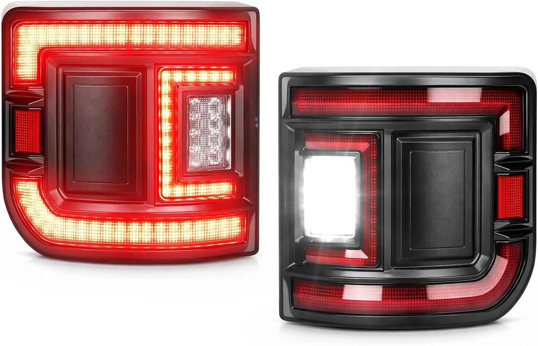 HOCHO Fit for Jeep Gladiator Tail Lights 2020-2026, DOT Flush Mount Brake Light Reverse Light Turn Signal Lamp Running Lights Side Marker Assembly Fit for Jeep Gladiator Accessories