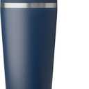 RTIC 20oz Everyday Tumbler Insulated Stainless Steel Portable Travel Coffee Cup with Straw, Ceramic Lining, Spill-Resistant Lid, BPA-Free, Hot and Cold Drink, Navy
