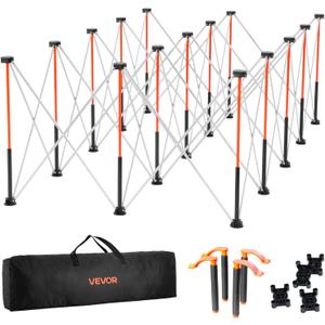 VEVOR Portable Folding Workstand, 8.05 x 4.13 ft Collapsible Workbench, 6000 lbs Weight Capacity, No Assembly Foldable Work Stand with Storage Bag, Table Top NOT Included, for Garage Workshop Outdoor