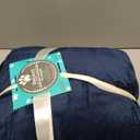 PetAmi Waterproof Dog Blanket for Medium Large XL Dog Puppy Cat Throw for Couch Cover Leakproof Protection, Sherpa Fleece, Reversible Soft Washable 80x60 Navy Gray