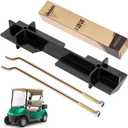 10L0L Golf Cart Battery Hold Down Retainer Plate and Rods Kit with Nuts for EZGO TXT 1994-up Gas and 36 Volt Electric Golf Cart, OEM# 70045-G01, 01101-G01