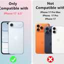 2 x Rssviss for iPhone Air Wallet Case, Flip Folio Case Compatible with Magsafe, RFID Blocking Card Holder Kickstand, Shockproof iPhone Cover Men Women for iPhone Air 6.5" Dark Blue