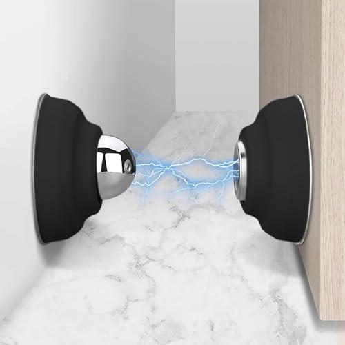 2Pcs Door Magnetic Holder RV Door Catch Magnetic Door Holder Silicone Magnetic Door Stop No Drilling Camper Door Latch Door Stopper for RV Motor Home Camper Boat Compartments RV Accessories… (Black)